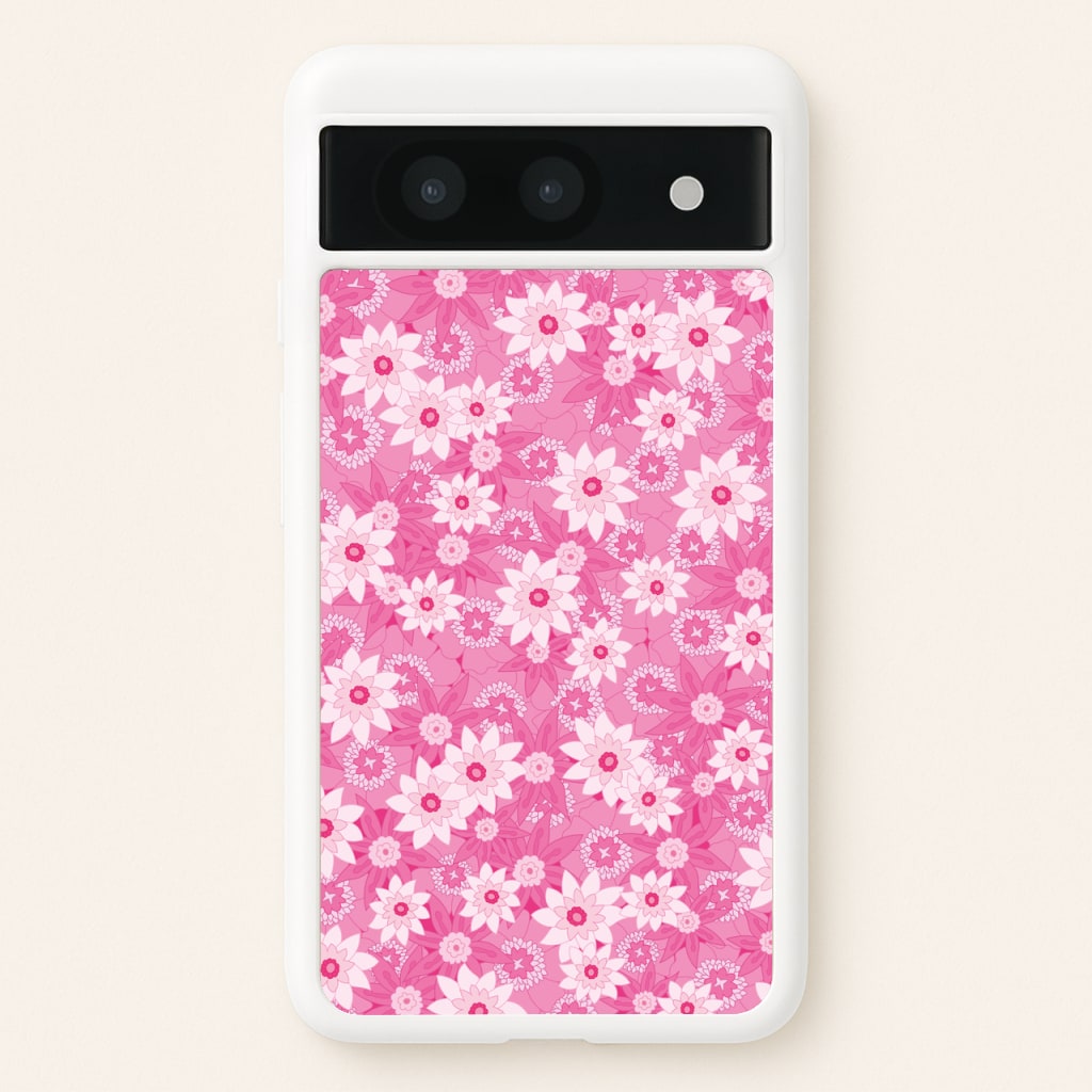 Pink Flowers - Floral Patterns - Floral Patterns Phone Case for Google Pixel 8a