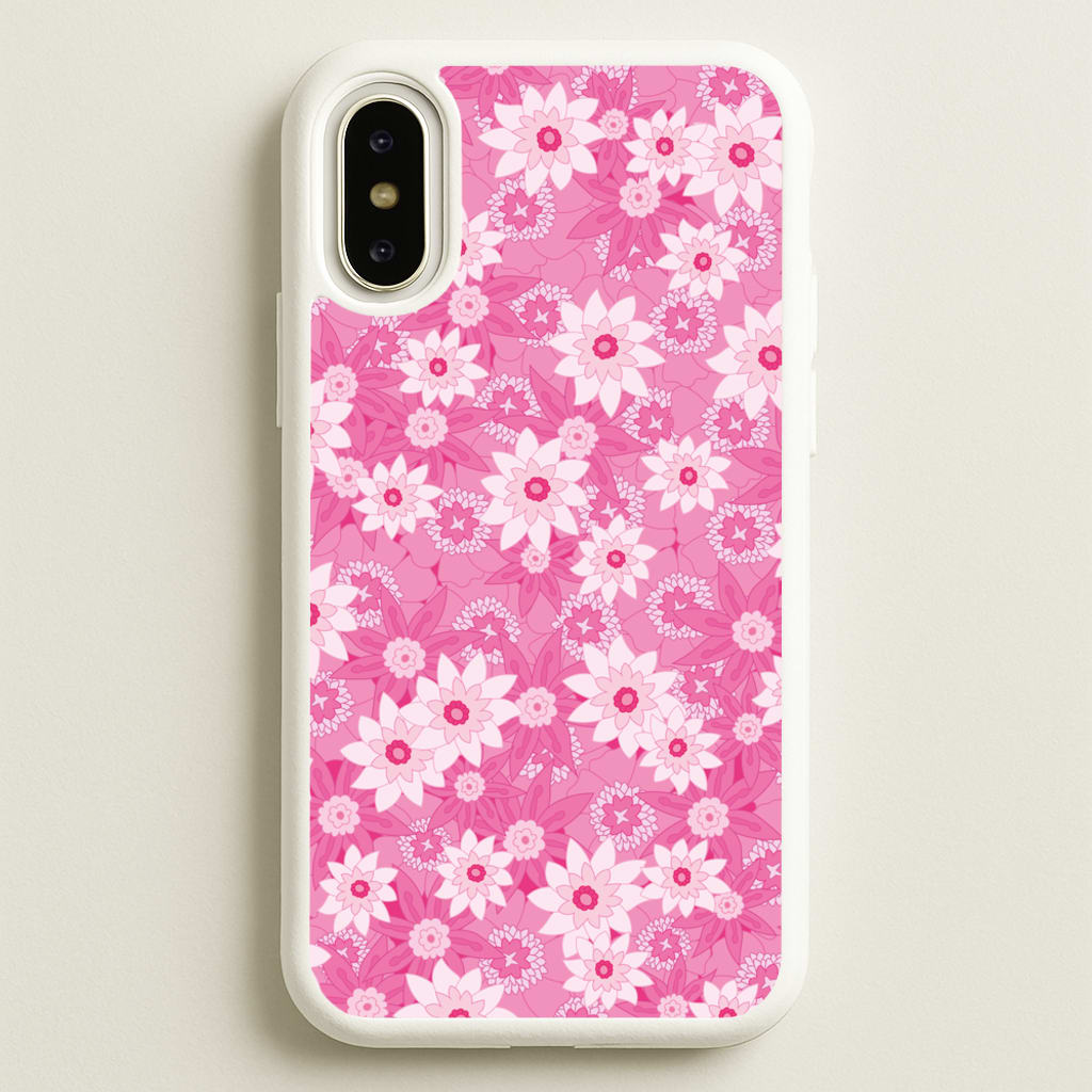 Pink Flowers - Floral Patterns - Floral Patterns Phone Case for iPhone X / XS