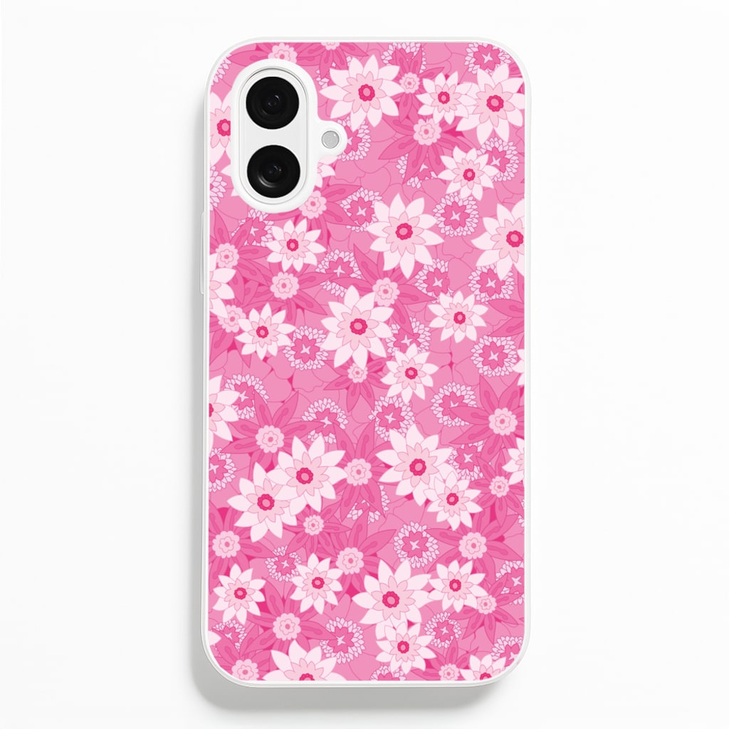 Pink Flowers - Floral Patterns - Floral Patterns Phone Case for iPhone 16 Plus