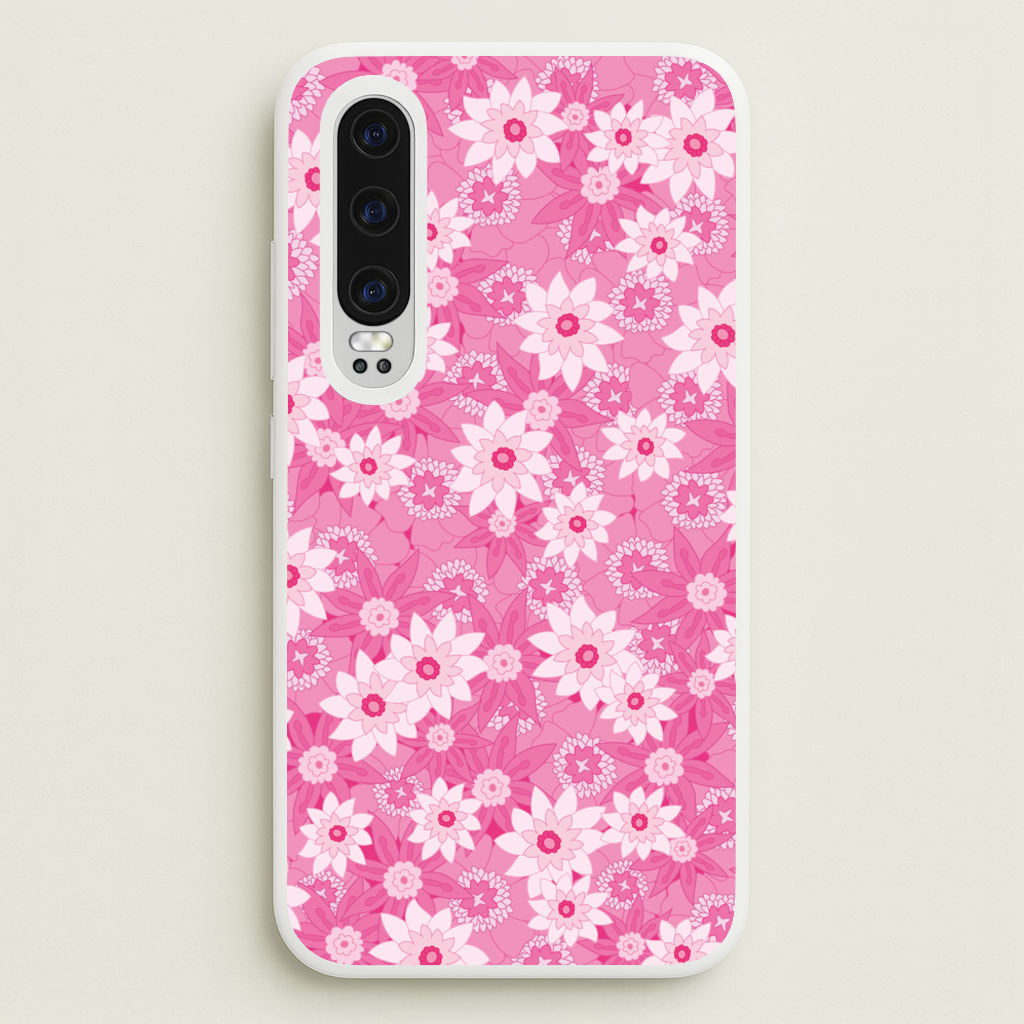 Pink Flowers - Floral Patterns - Floral Patterns Phone Case for Huawei P30