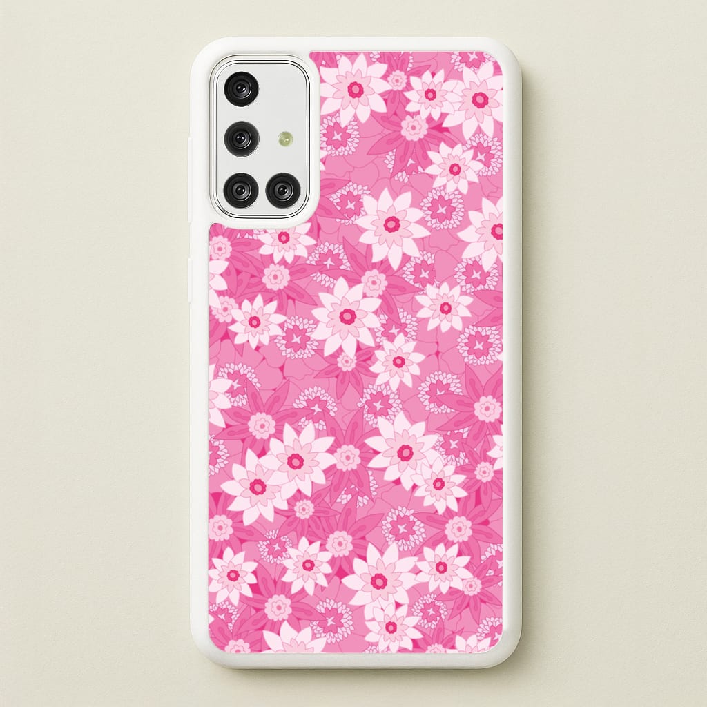 Pink Flowers - Floral Patterns - Floral Patterns Phone Case for Galaxy A71