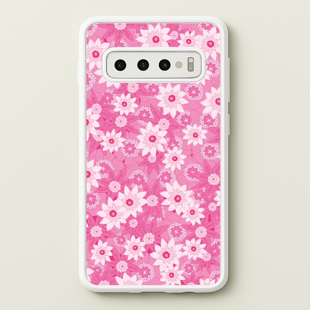 Pink Flowers - Floral Patterns - Floral Patterns Phone Case for Galaxy S10
