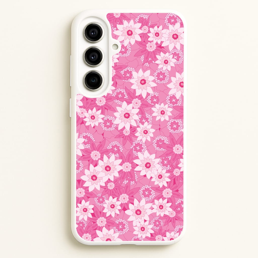 Pink Flowers - Floral Patterns - Floral Patterns Phone Case for Galaxy A56