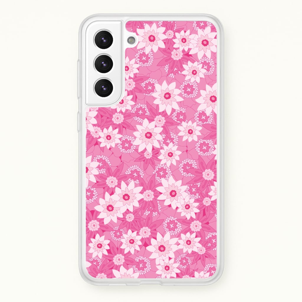Pink Flowers - Floral Patterns - Floral Patterns Phone Case for Galaxy S22 Plus