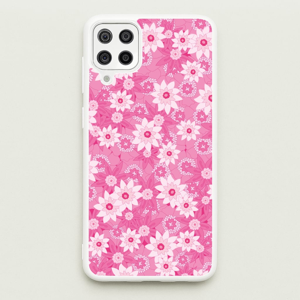 Pink Flowers - Floral Patterns - Floral Patterns Phone Case for Galaxy A12
