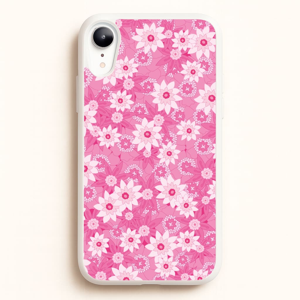 Pink Flowers - Floral Patterns - Floral Patterns Phone Case for iPhone XR