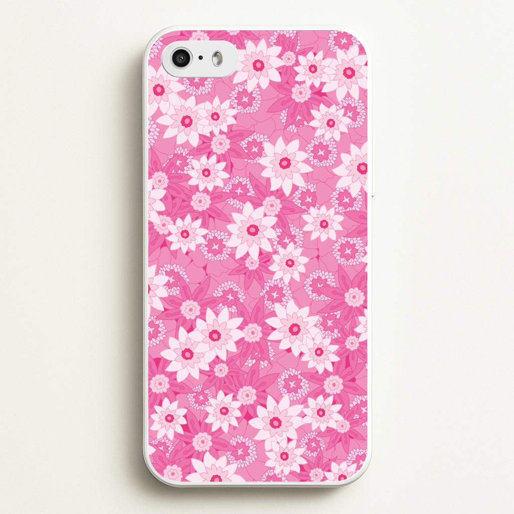 Pink Flowers - Floral Patterns - Floral Patterns Phone Case for iPhone 5 / 5s / SE 2016