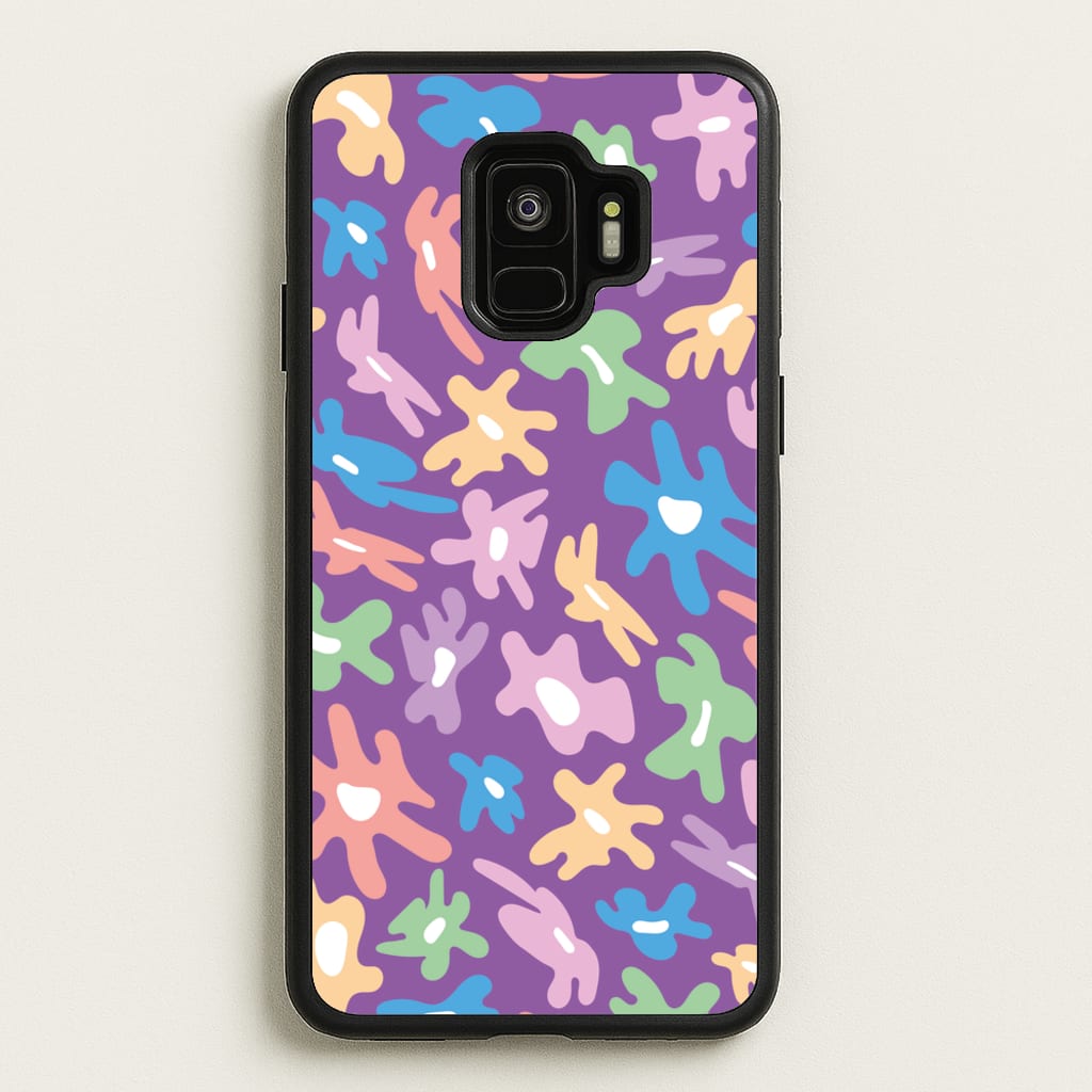Abstract Flowers- Floral Patterns - Floral Patterns Phone Case for Galaxy S9