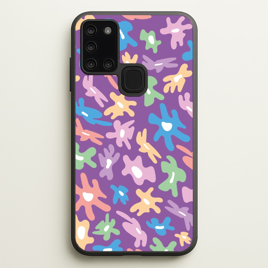 Abstract Flowers- Floral Patterns - Floral Patterns Phone Case for Galaxy A21s