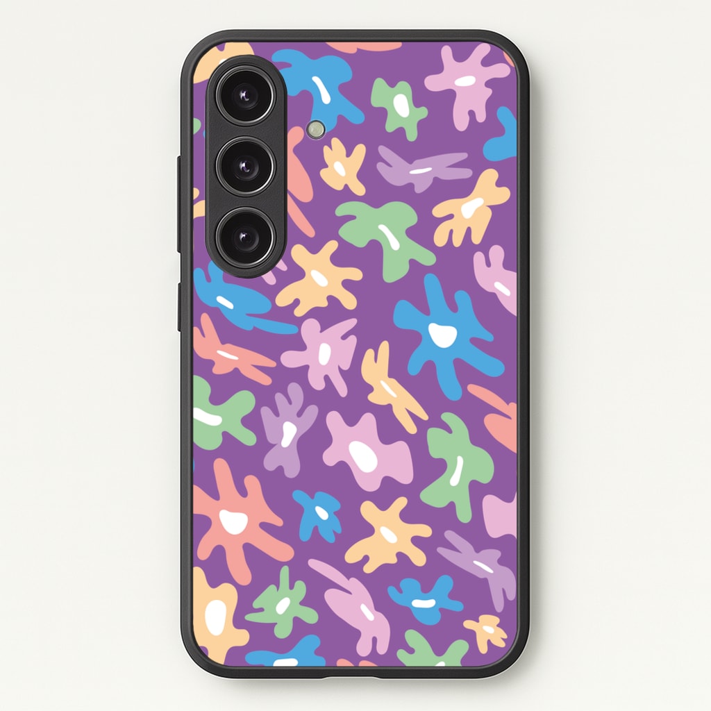 Abstract Flowers- Floral Patterns - Floral Patterns Phone Case for Galaxy S24 Plus