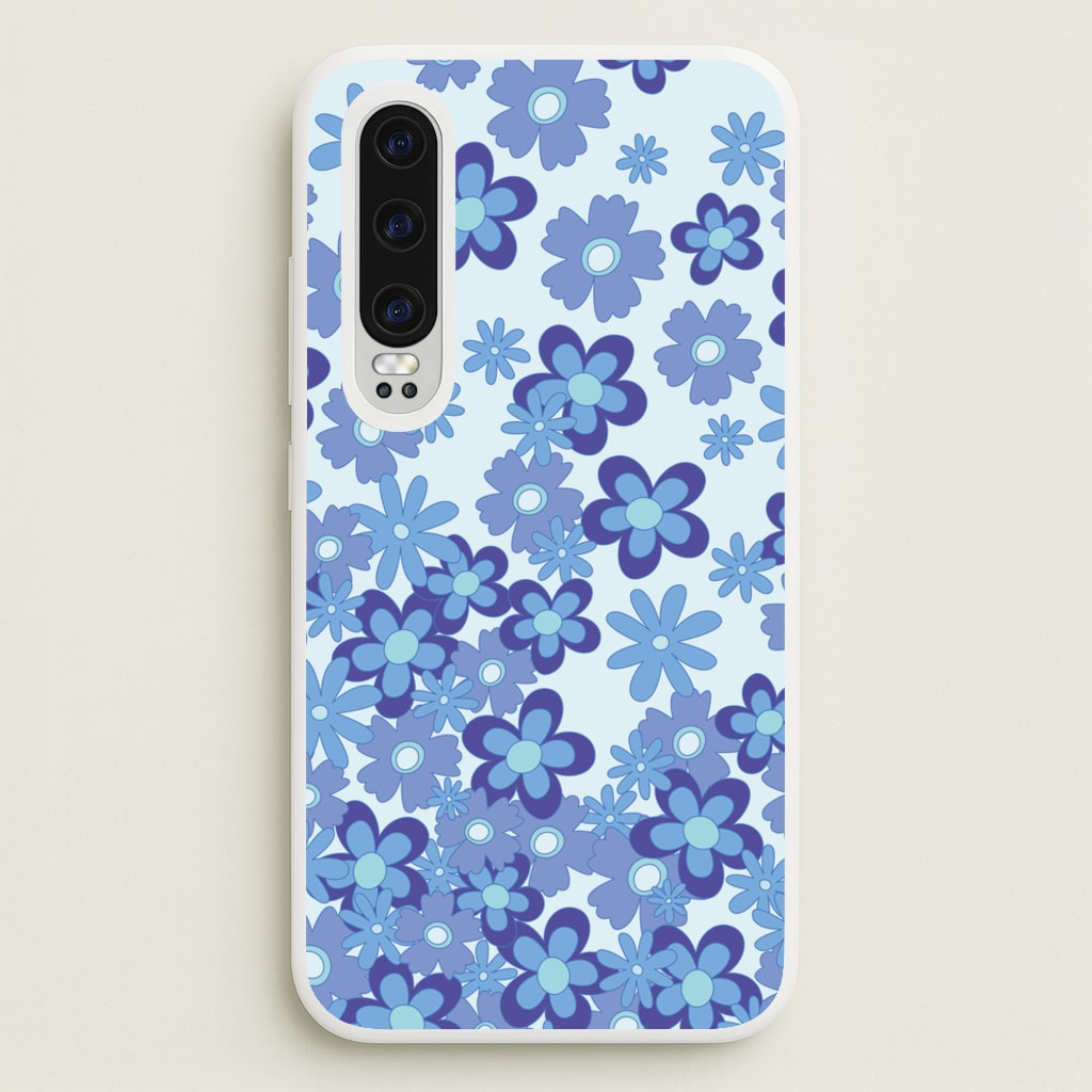 Blue Flowers - Floral Patterns - Floral Patterns Phone Case for Huawei P30