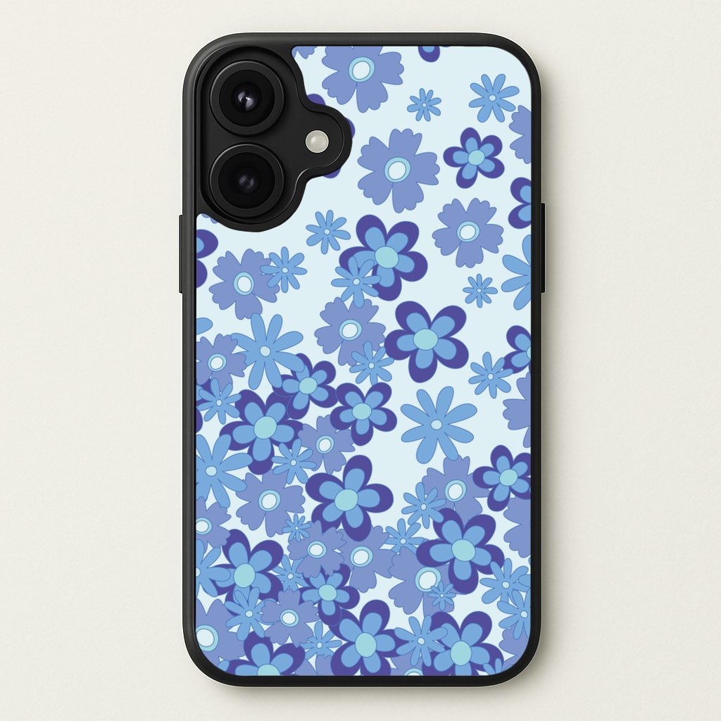 Blue Flowers - Floral Patterns Phone Case for iPhone 17