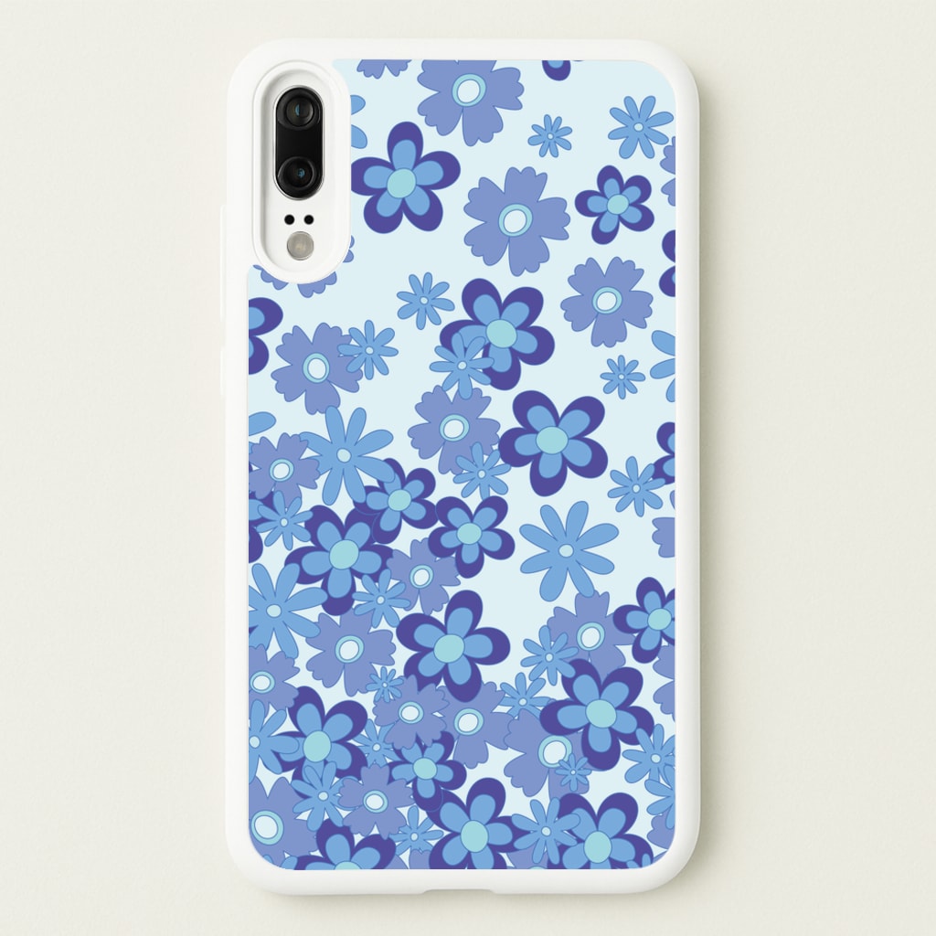 Blue Flowers - Floral Patterns - Floral Patterns Phone Case for Huawei P20