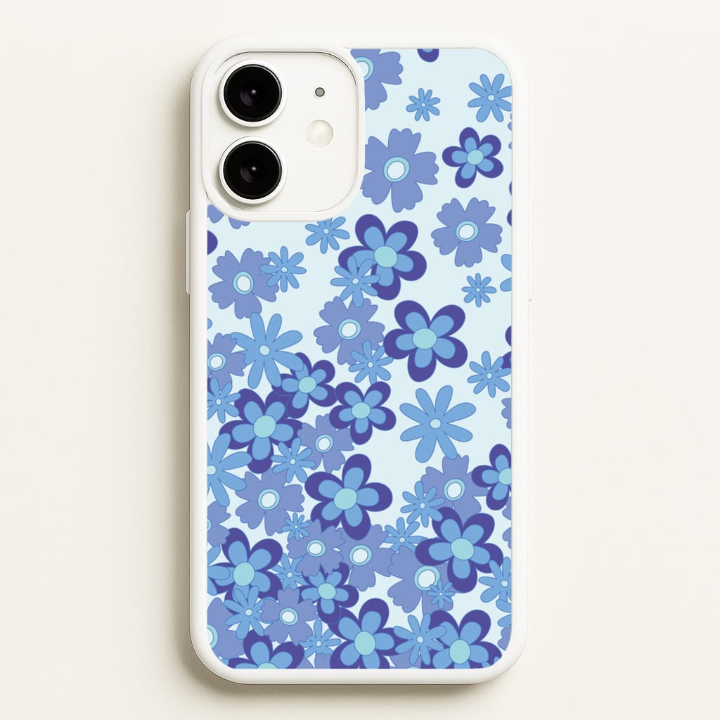 Blue Flowers - Floral Patterns - Floral Patterns Phone Case for iPhone 11