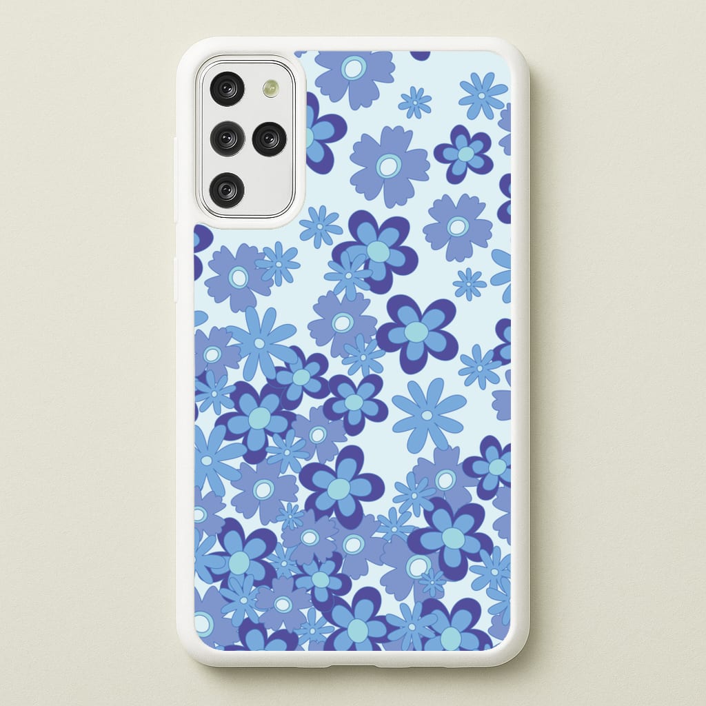 Blue Flowers - Floral Patterns - Floral Patterns Phone Case for Galaxy S20 Plus