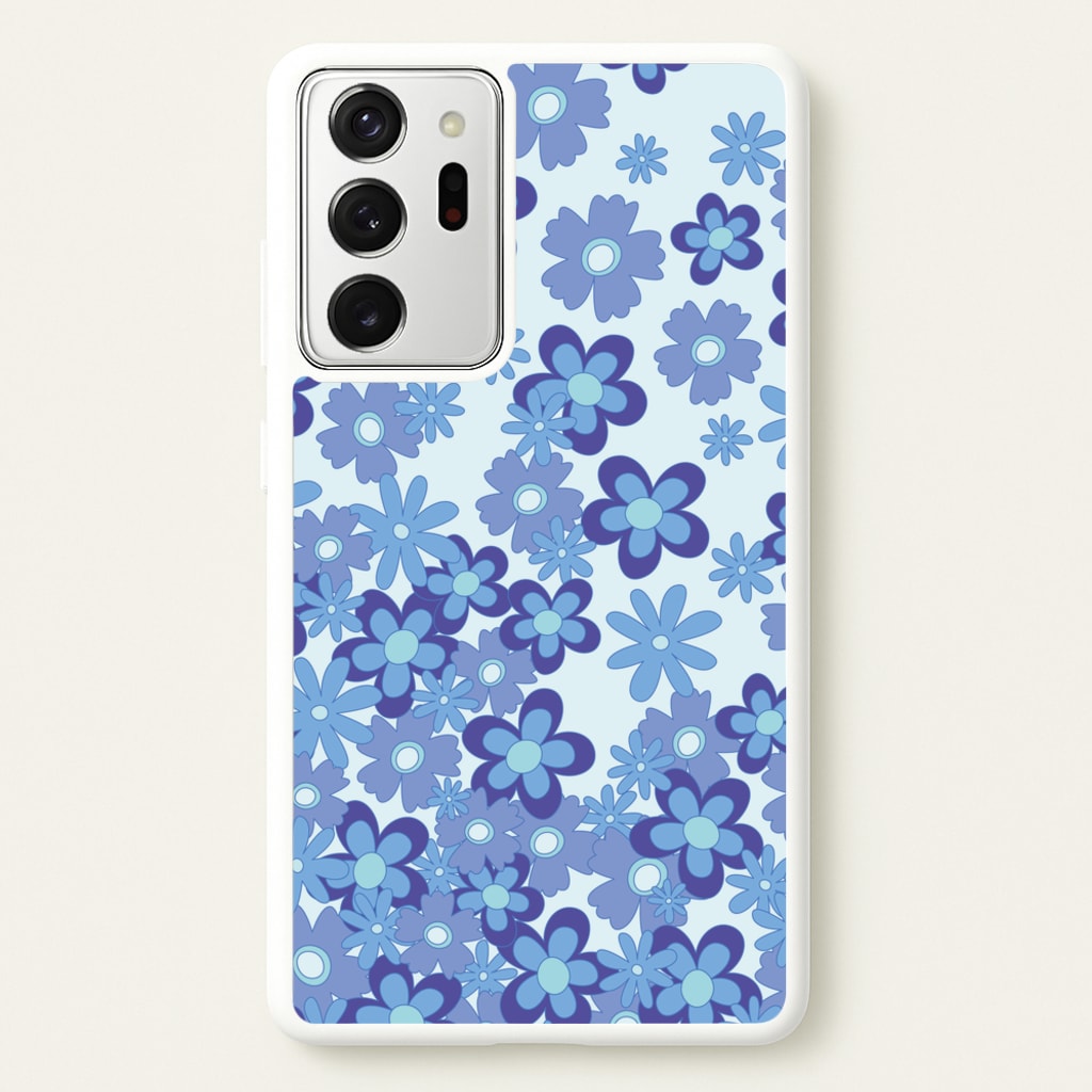 Blue Flowers - Floral Patterns - Floral Patterns Phone Case for Galaxy Note 20 Ultra
