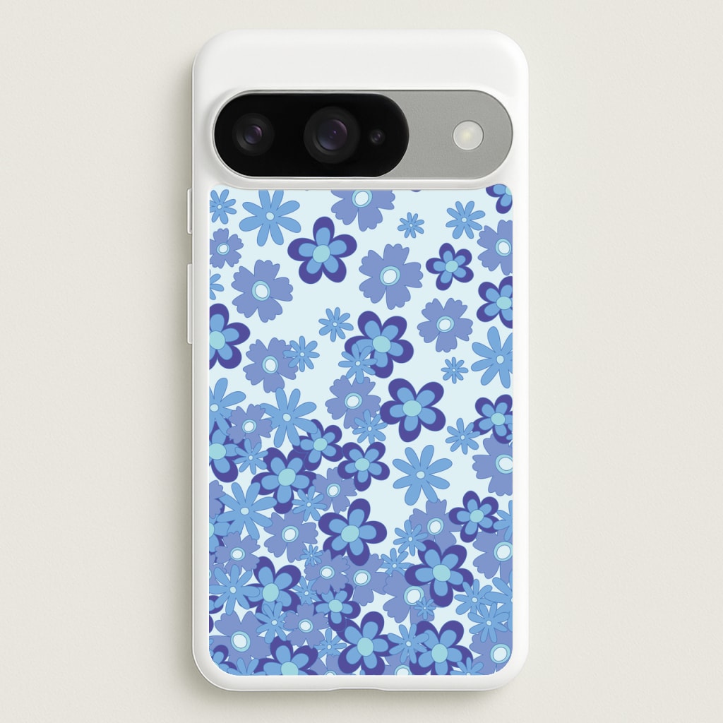 Blue Flowers - Floral Patterns Phone Case for Google Pixel 10 / 10 Pro