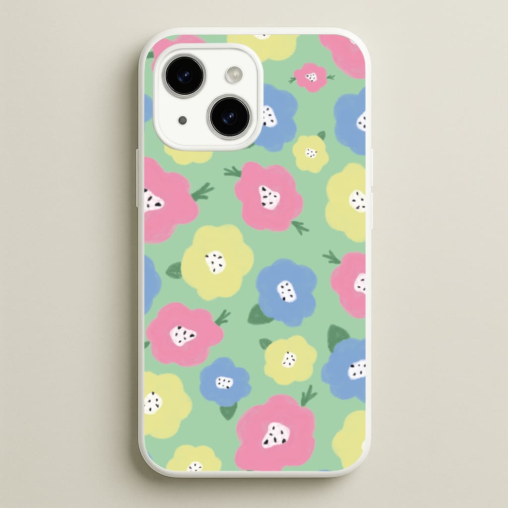 Painted Flowers - Floral Patterns - Floral Patterns Phone Case for iPhone 15 Plus