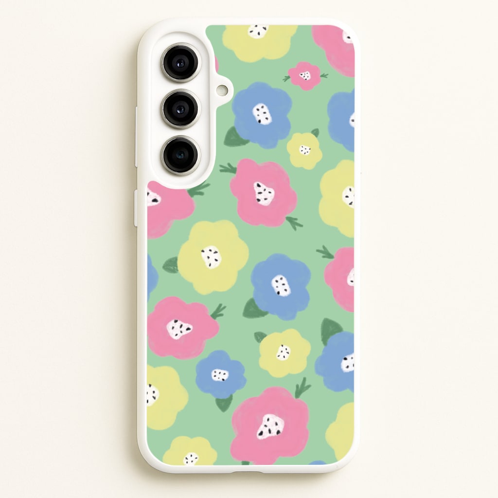 Painted Flowers - Floral Patterns - Floral Patterns Phone Case for Galaxy A56