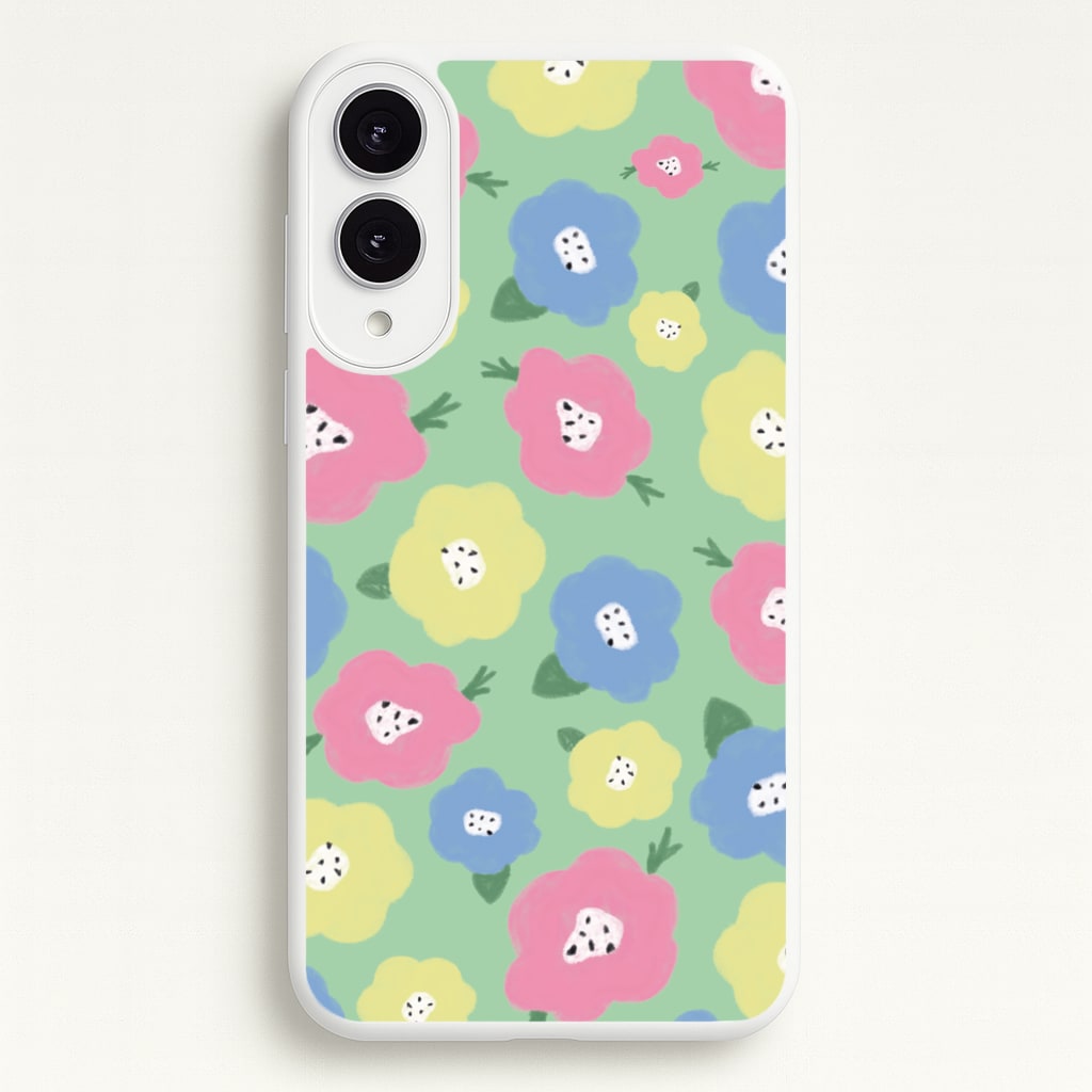 Painted Flowers - Floral Patterns - Floral Patterns Phone Case for Galaxy S25 Edge