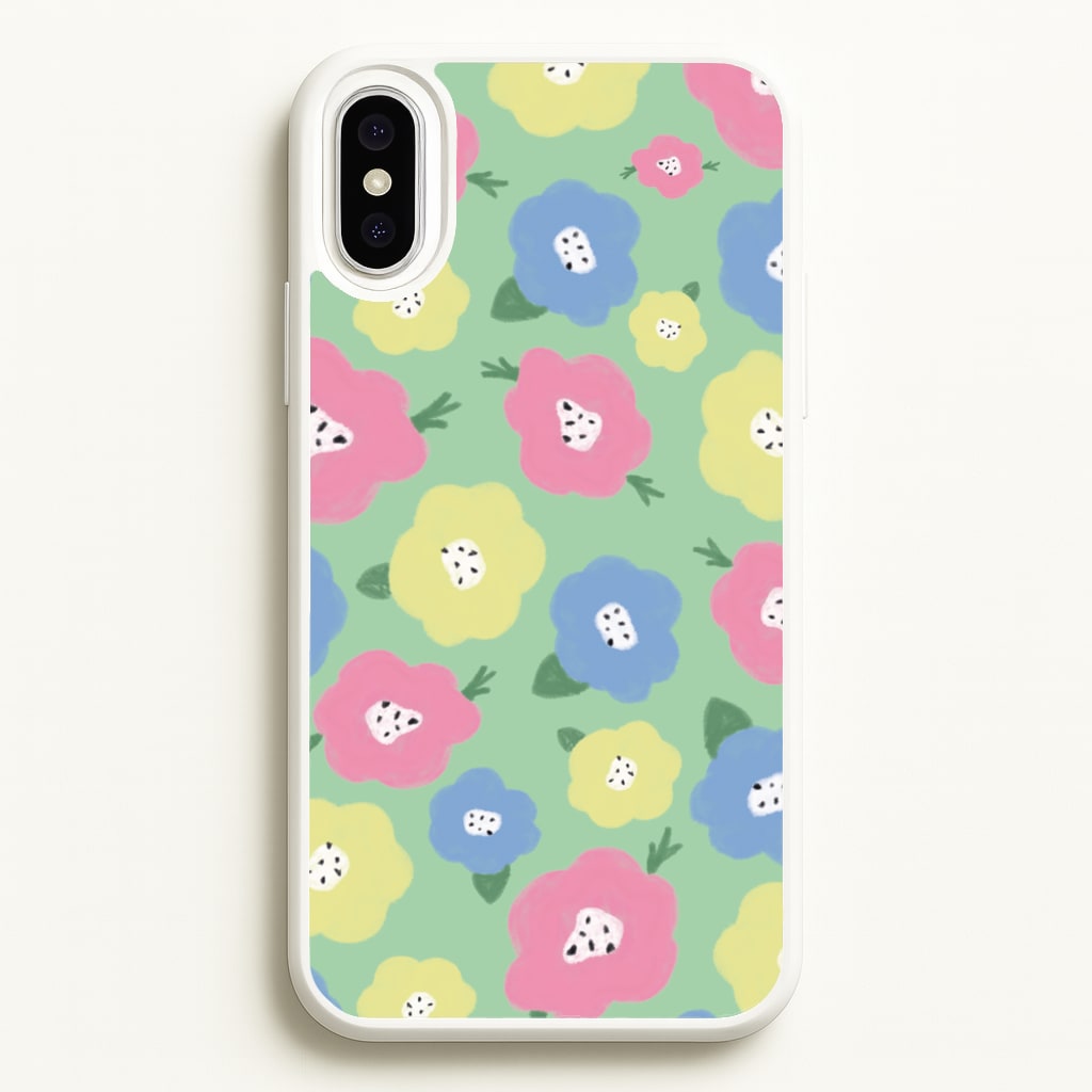 Painted Flowers - Floral Patterns - Floral Patterns Phone Case for iPhone XS Max