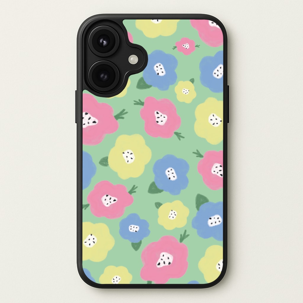 Painted Flowers - Floral Patterns Phone Case for iPhone 17