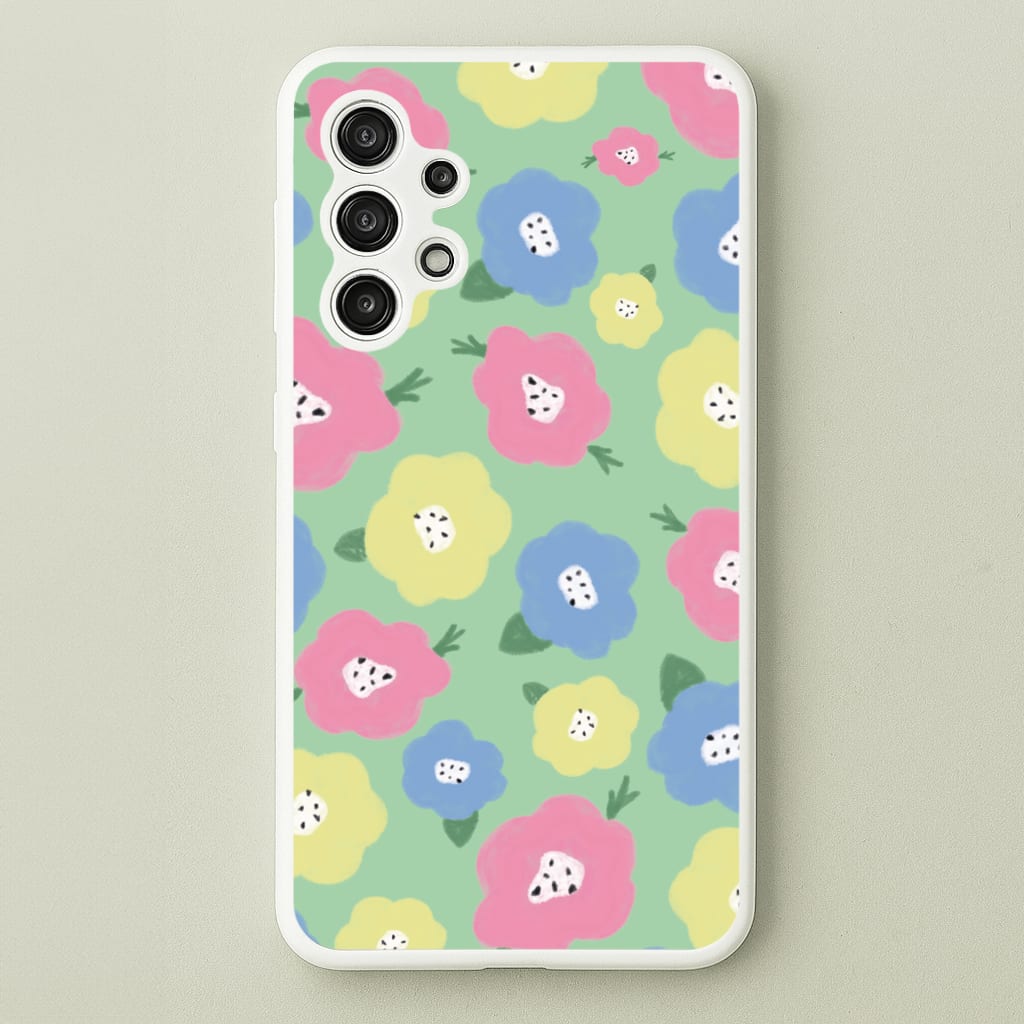 Painted Flowers - Floral Patterns - Floral Patterns Phone Case for Galaxy A13