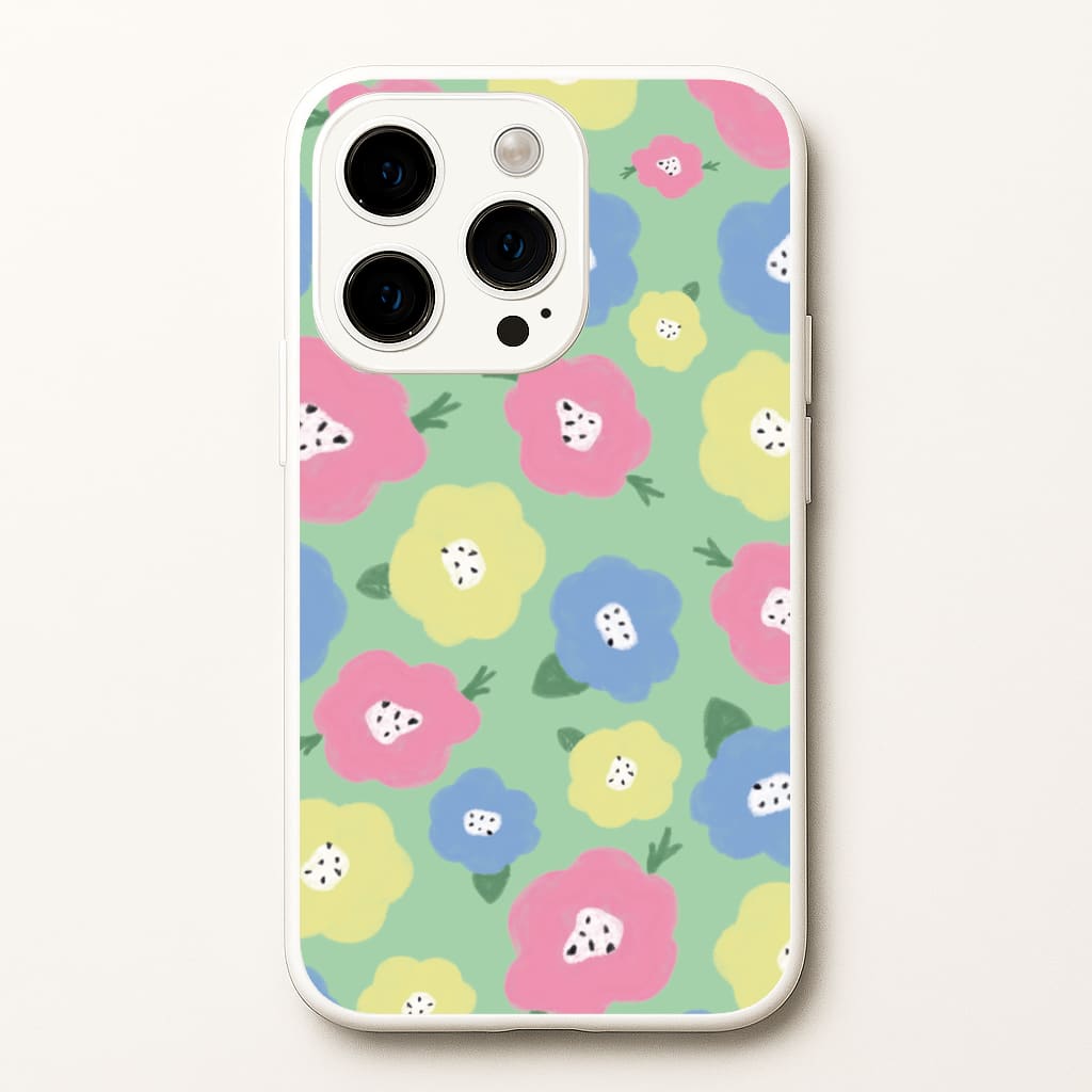 Painted Flowers - Floral Patterns - Floral Patterns Phone Case for iPhone 15 Pro Max