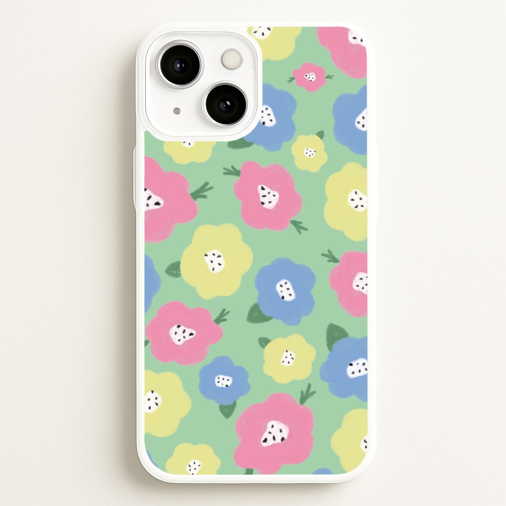 Painted Flowers - Floral Patterns - Floral Patterns Phone Case for iPhone 13