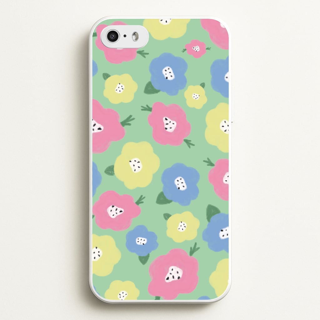 Painted Flowers - Floral Patterns - Floral Patterns Phone Case for iPhone 5 / 5s / SE 2016