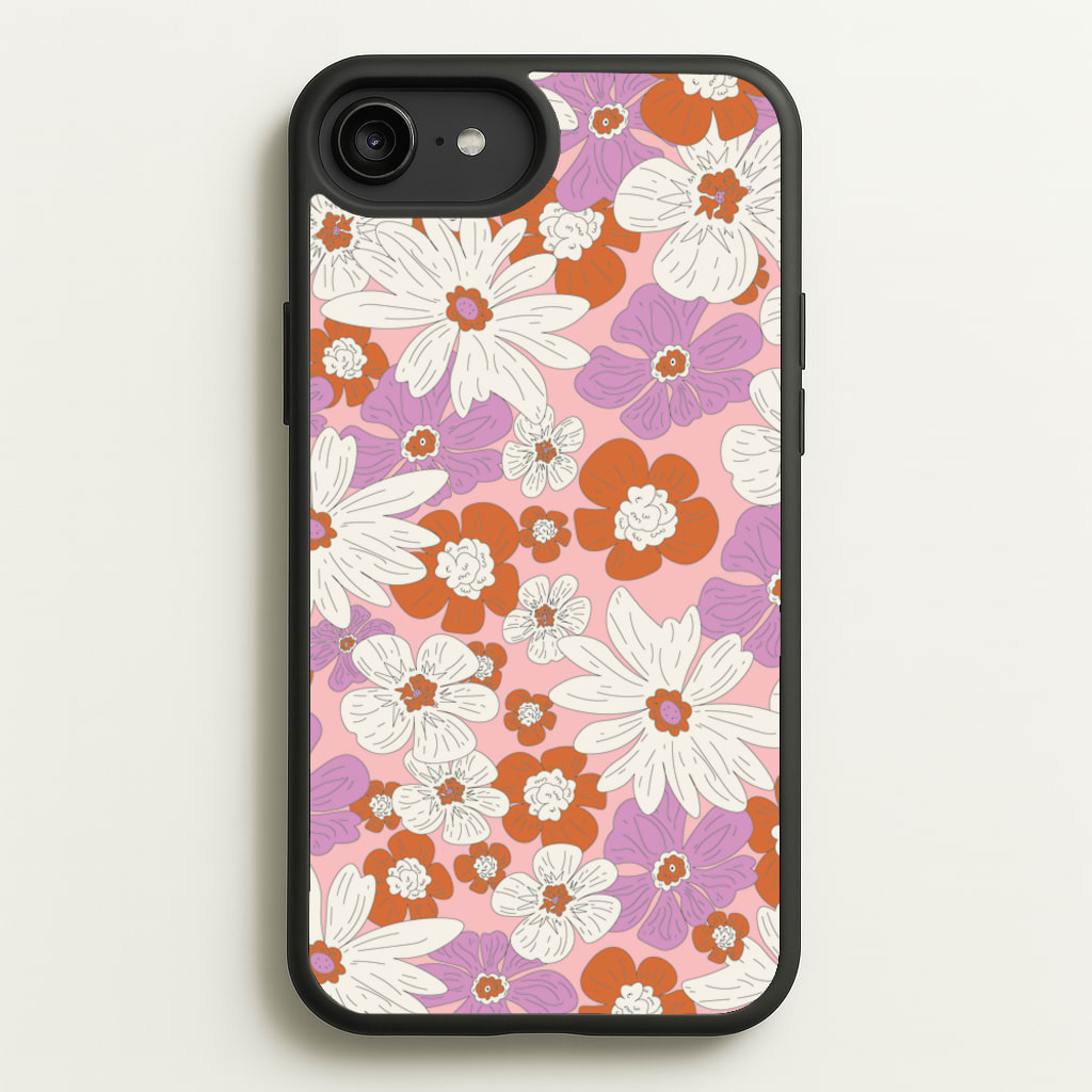 Retro Flowers - Floral Patterns - Floral Patterns Phone Case for iPhone 6 Plus / 7 Plus / 8 Plus