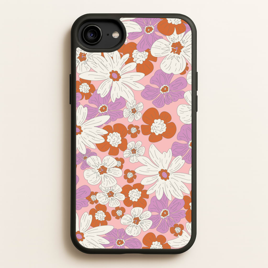 Retro Flowers - Floral Patterns - Floral Patterns Phone Case for iPhone 6 / 7 / 8 / SE
