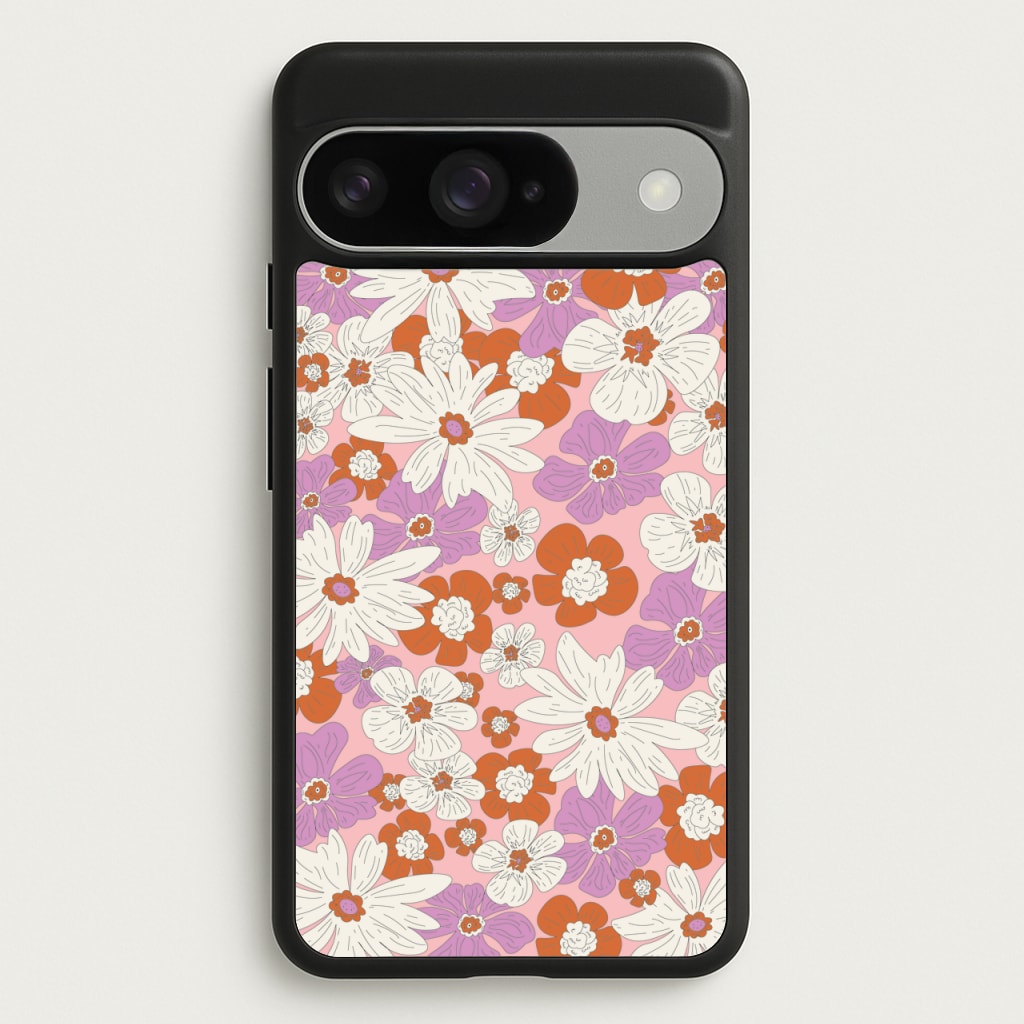 Retro Flowers - Floral Patterns Phone Case for Google Pixel 10 / 10 Pro