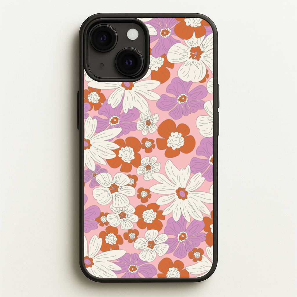 Retro Flowers - Floral Patterns - Floral Patterns Phone Case for iPhone 13