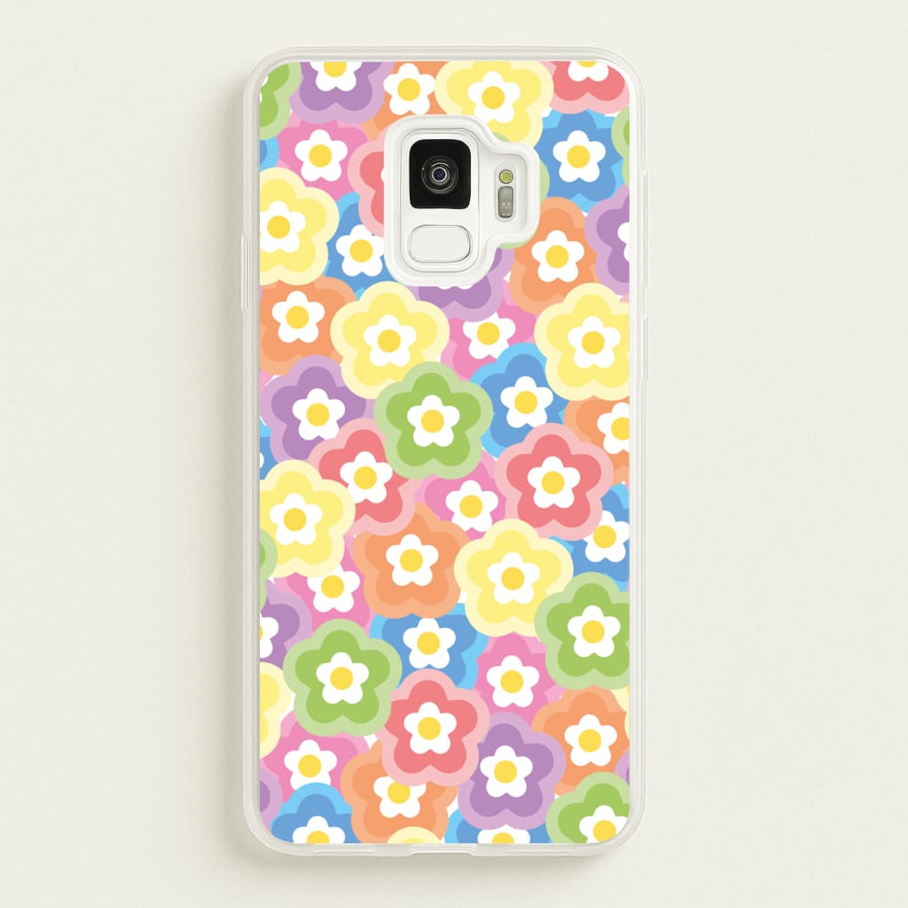 Psychedelic Flowers - Floral Patterns - Floral Patterns Phone Case for Galaxy S9