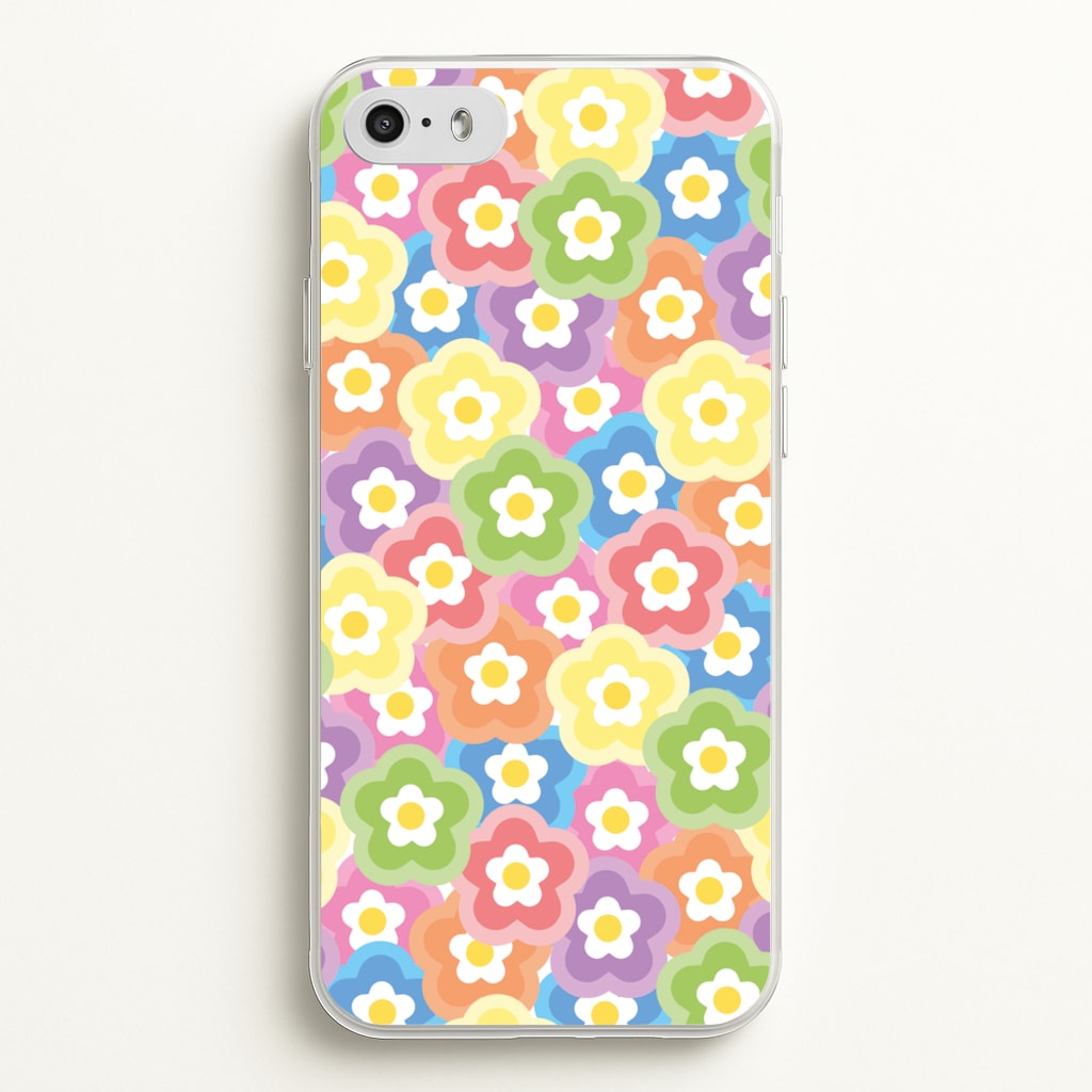 Psychedelic Flowers - Floral Patterns - Floral Patterns Phone Case for iPhone 5 / 5s / SE 2016