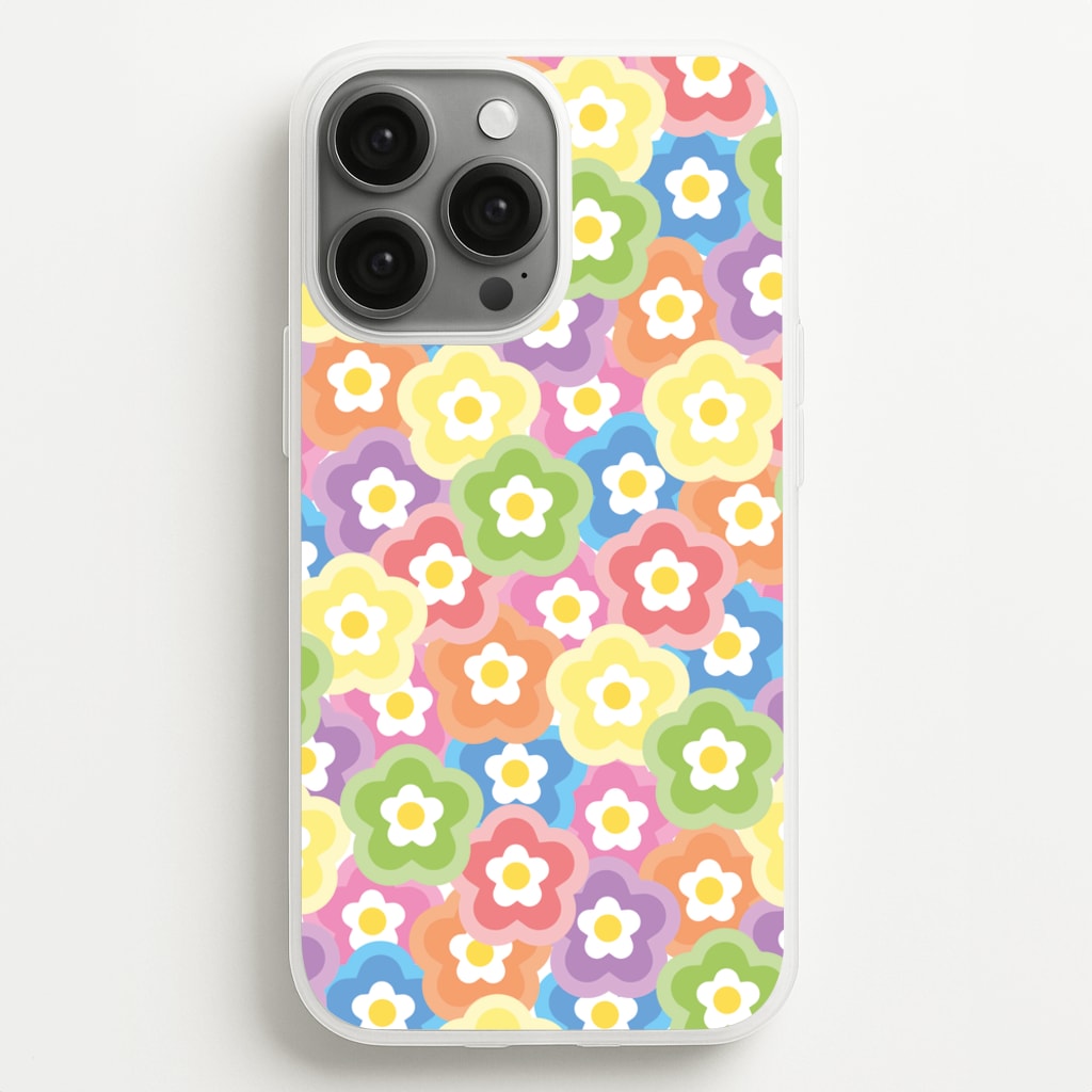 Psychedelic Flowers - Floral Patterns - Floral Patterns Phone Case for iPhone 13 Pro Max