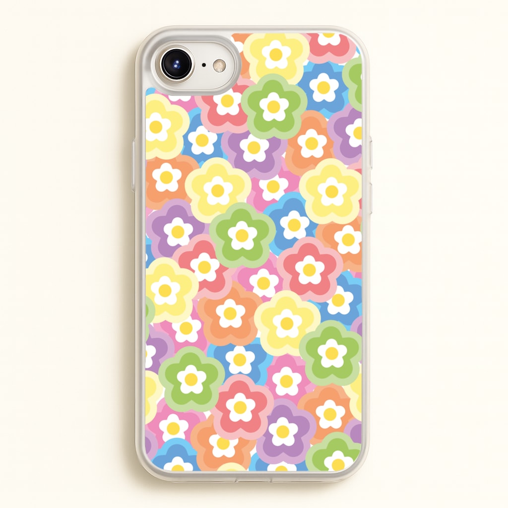 Psychedelic Flowers - Floral Patterns - Floral Patterns Phone Case for iPhone 6 / 7 / 8 / SE
