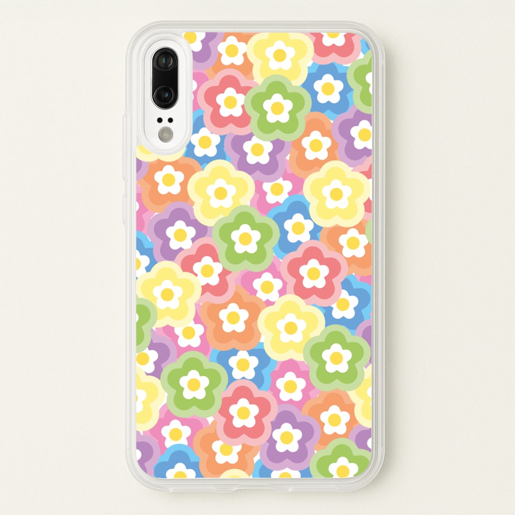 Psychedelic Flowers - Floral Patterns - Floral Patterns Phone Case for Huawei P20