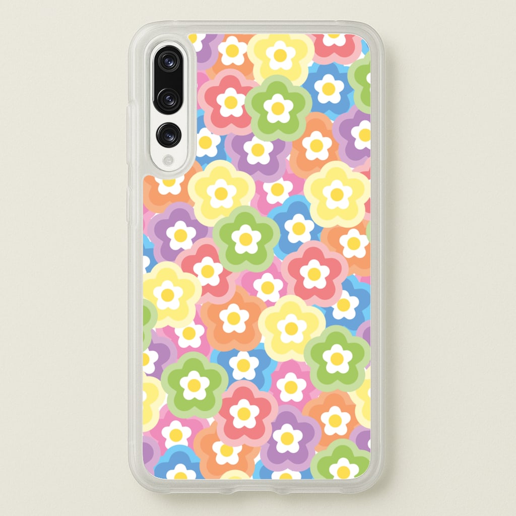 Psychedelic Flowers - Floral Patterns - Floral Patterns Phone Case for Huawei P20 Pro