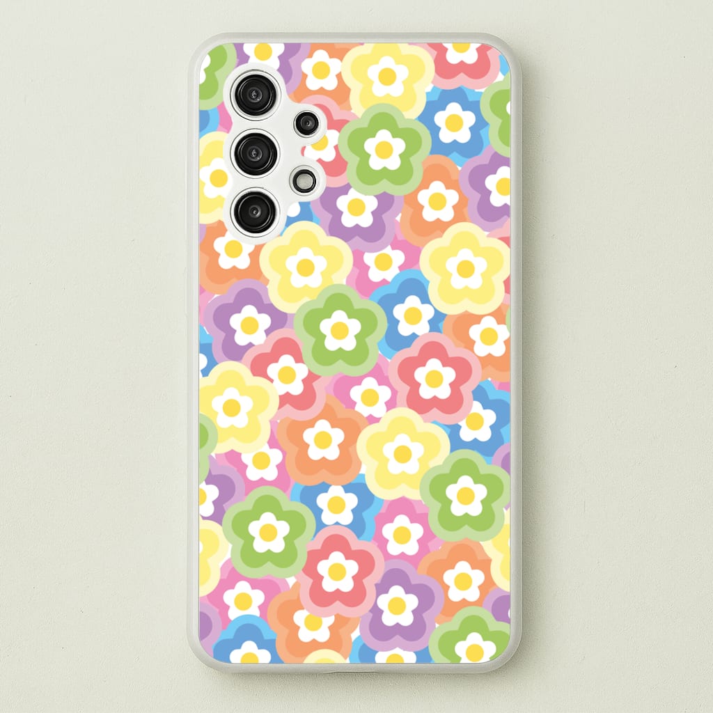 Psychedelic Flowers - Floral Patterns - Floral Patterns Phone Case for Galaxy A13