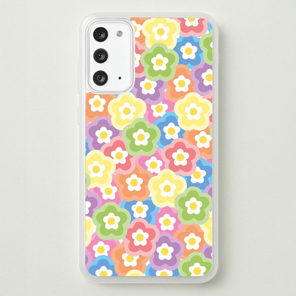 Psychedelic Flowers - Floral Patterns - Floral Patterns Phone Case for Galaxy Note 20