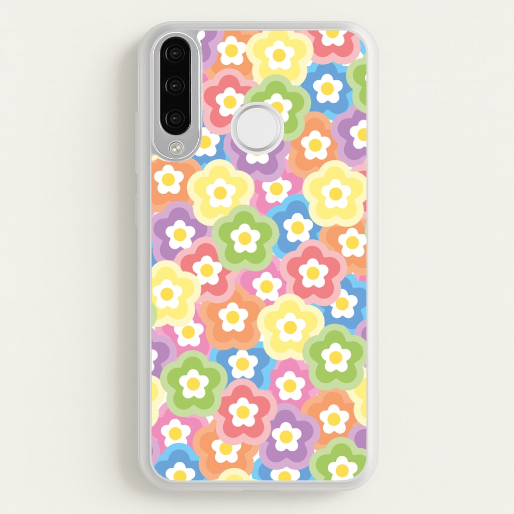 Psychedelic Flowers - Floral Patterns - Floral Patterns Phone Case for Huawei P30 Lite