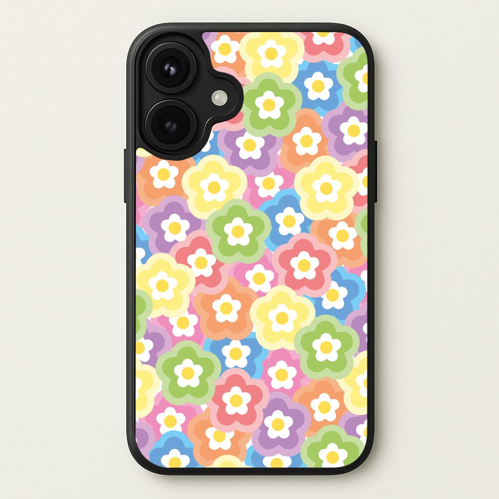 Psychedelic Flowers - Floral Patterns Phone Case for iPhone 17