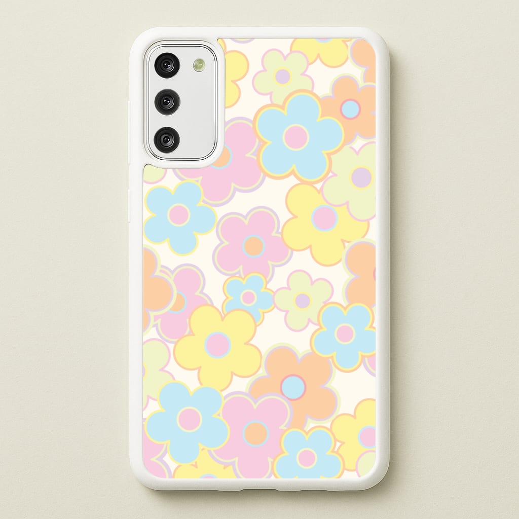 Pastel Abstract Flowers Pattern - Floral Phone Case for Galaxy A41