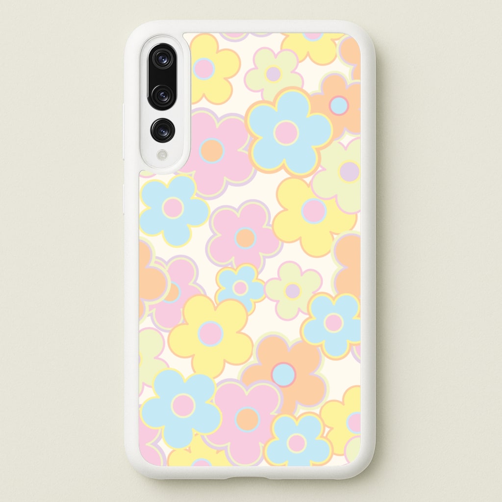 Pastel Abstract Flowers Pattern - Floral Phone Case for Huawei P20 Pro