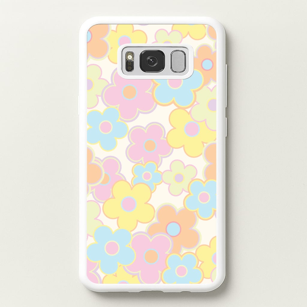Pastel Abstract Flowers Pattern - Floral Phone Case for Galaxy S8 Plus