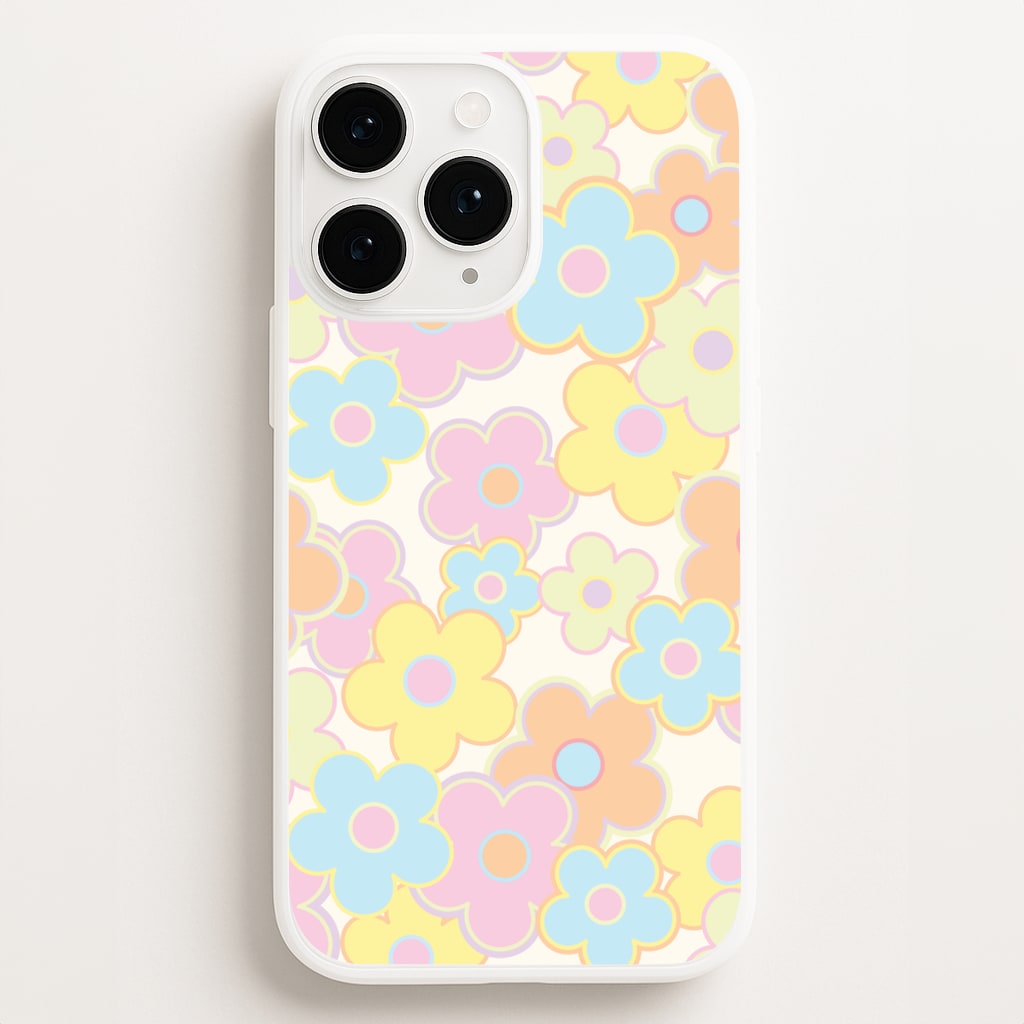 Pastel Abstract Flowers Pattern - Floral Phone Case for iPhone 11 Pro Max