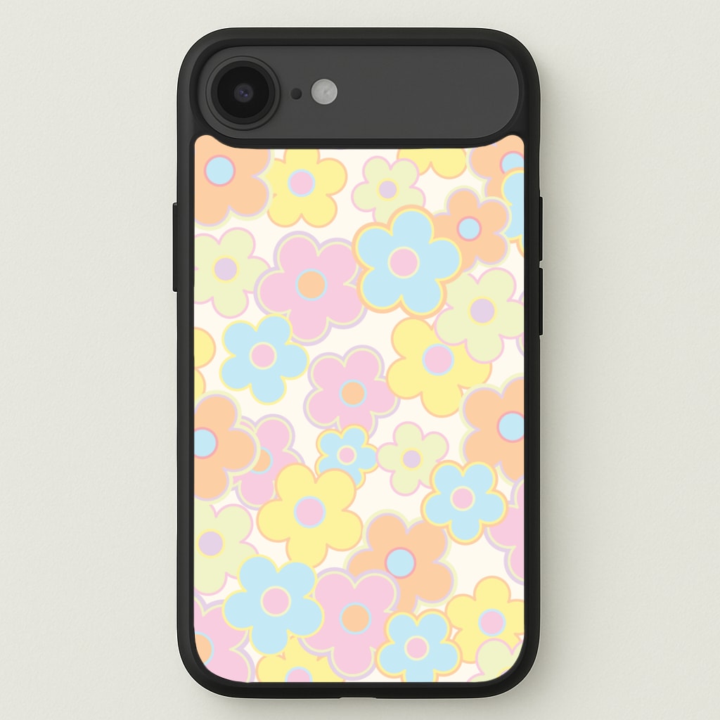 Pastel Abstract Flowers Pattern Phone Case for iPhone 17 Air