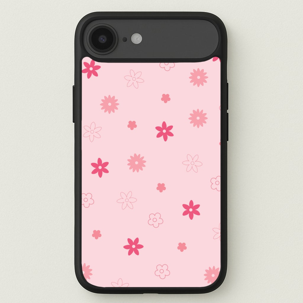 Flower Types Pattern Pink Phone Case for iPhone 17 Air